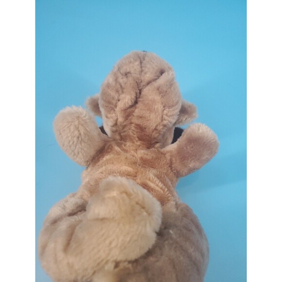 Plush Dog Raffoler 1986  Brown Puppy  Wrinkles Droopy 8"  Stuffed Animal Vintage - Picture 7 of 8